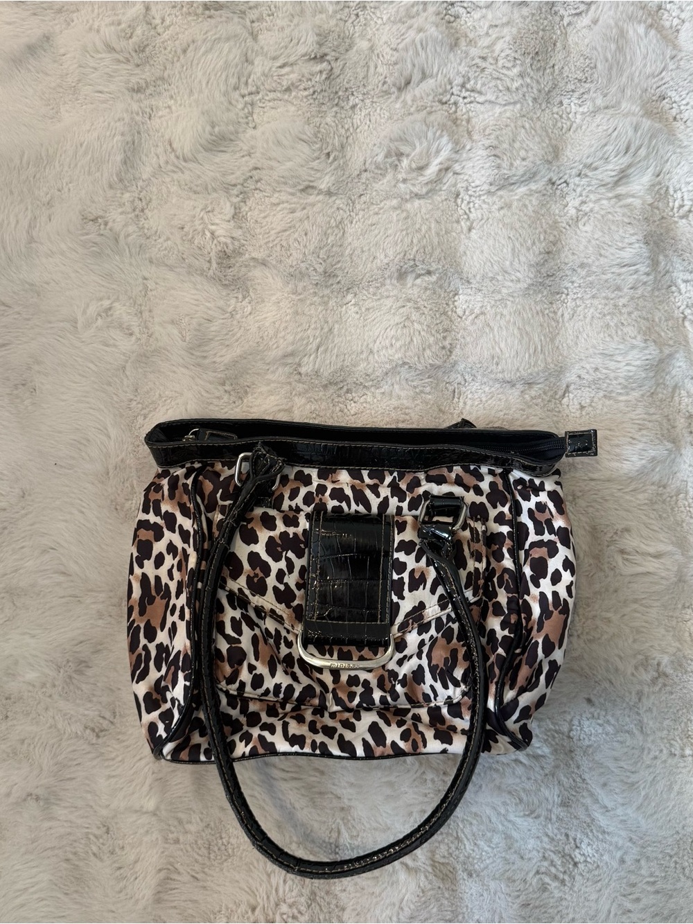 Minicci Y2K Leopard Print Shoulder Bag